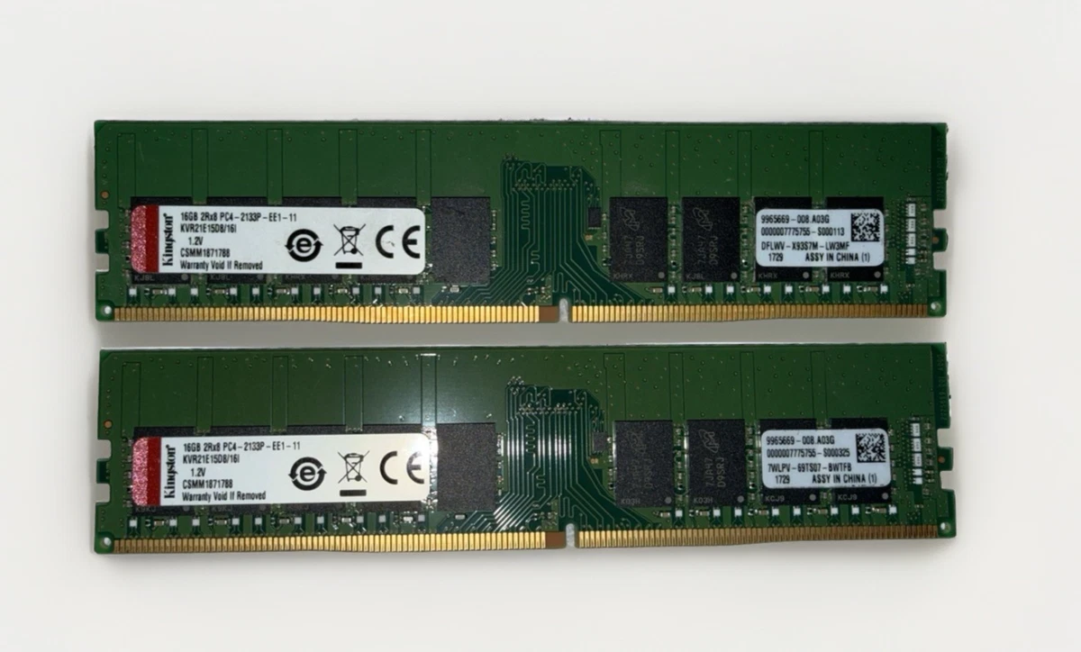 PC4-17000 (DDR4-2133) Bus Speed Computer RAM 32 GB Total Capacity