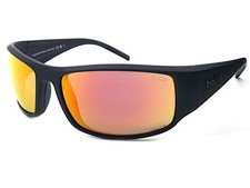 Image of Bolle King Polarized Sunglasses Matte Black with Volt+ Ruby Lenses BS026006