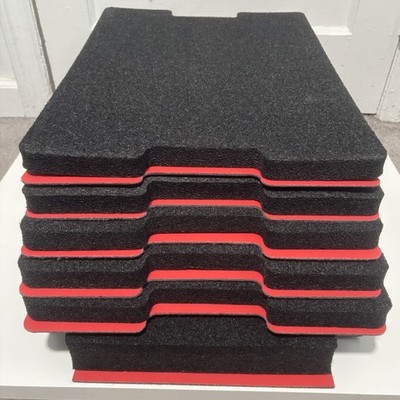 Tool Foam Inserts for Pelican 1560 Case, Customizable Black Foam, Hard Plastic
