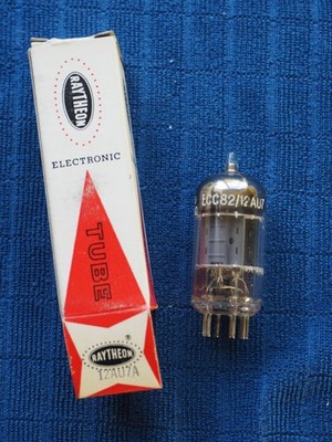 Used AMPEREX Holland 12AU7 ECC82 Vacuum Tube  OA Philips Heerlen VTG Gm Tested