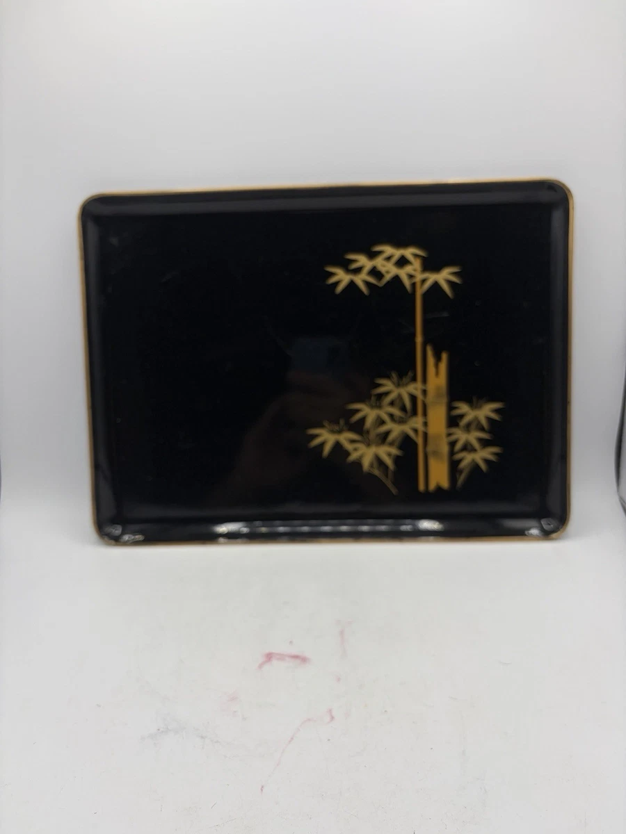Vintage Japanese Lacquer Tray Indiana Collectible Trays & Platters