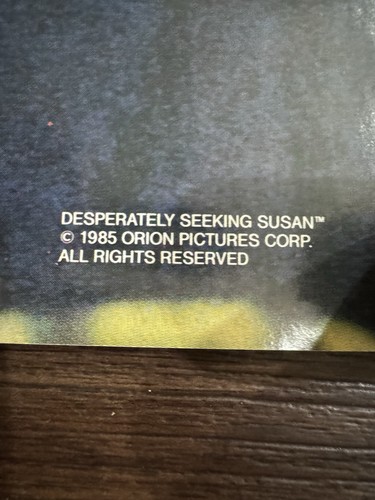 Vintage Original Madonna Desperately Seeking Susan Promo Poster 1985 23x34 - Picture 9 of 13