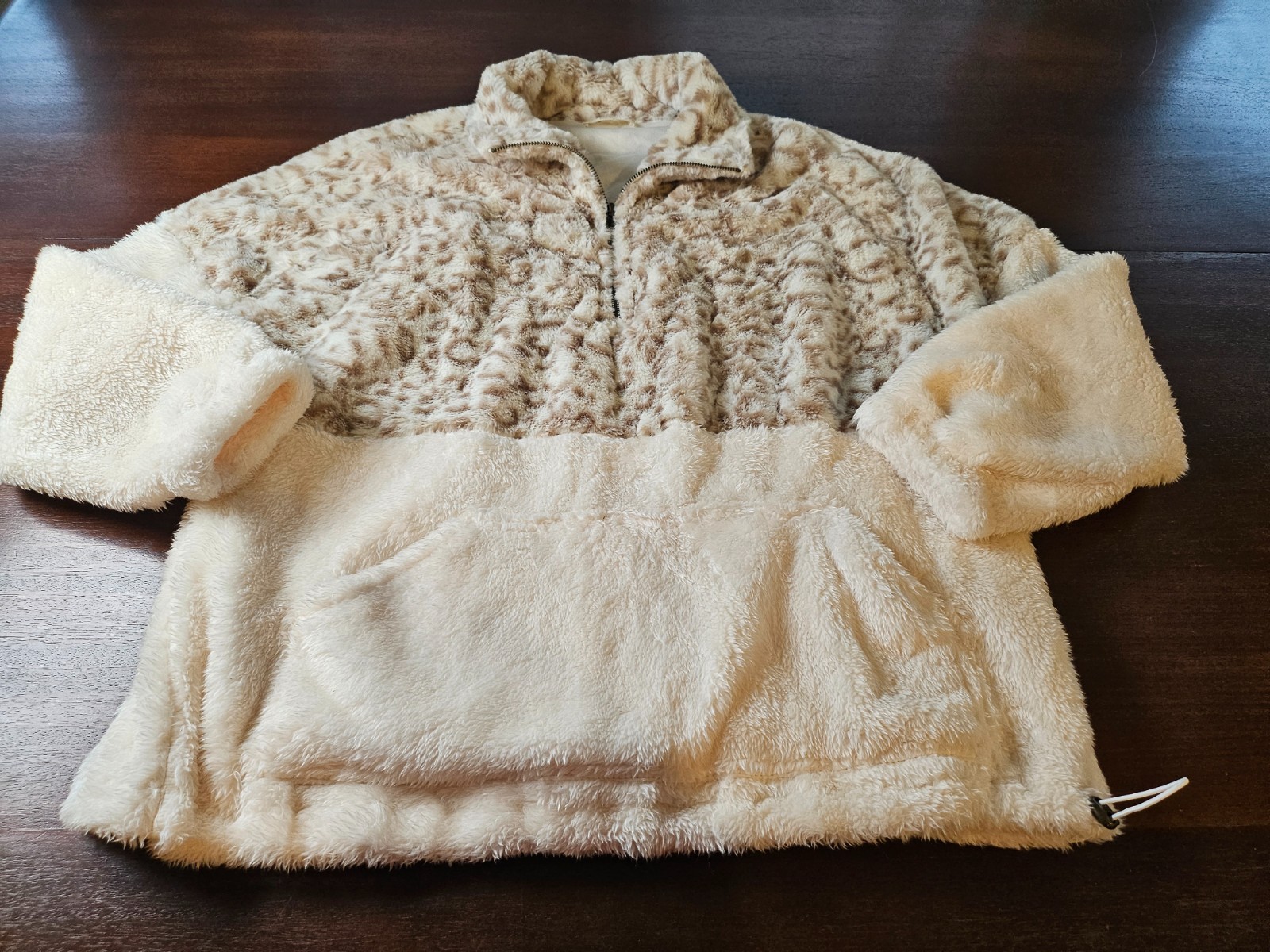 Entro Quarter Zip Pullover Leopard Print Pullover… - image 5