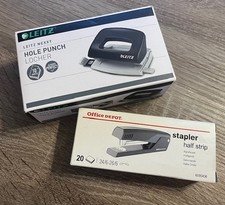 Büro-Set Locher von Leitz und Hefter von Off...