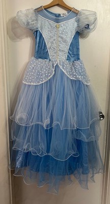 Disney Deluxe Cinderella Mädchen Kleid mit 2 Handschuhen 11-12 Jahre bis 152cm