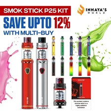 Smok Stick P25 Kit 3000mAh Battery & TFV12 Prince Tank | Genuine - UK Dispatch