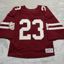 Vintage 70s Russell Athletic Durene Football Jersey 42 M/L Cropped Gold Tag USA