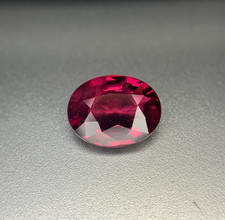 Natural Elegant African Garnet 2.02ct Red Rhodolite 9mm Oval Cut loose Gemstone