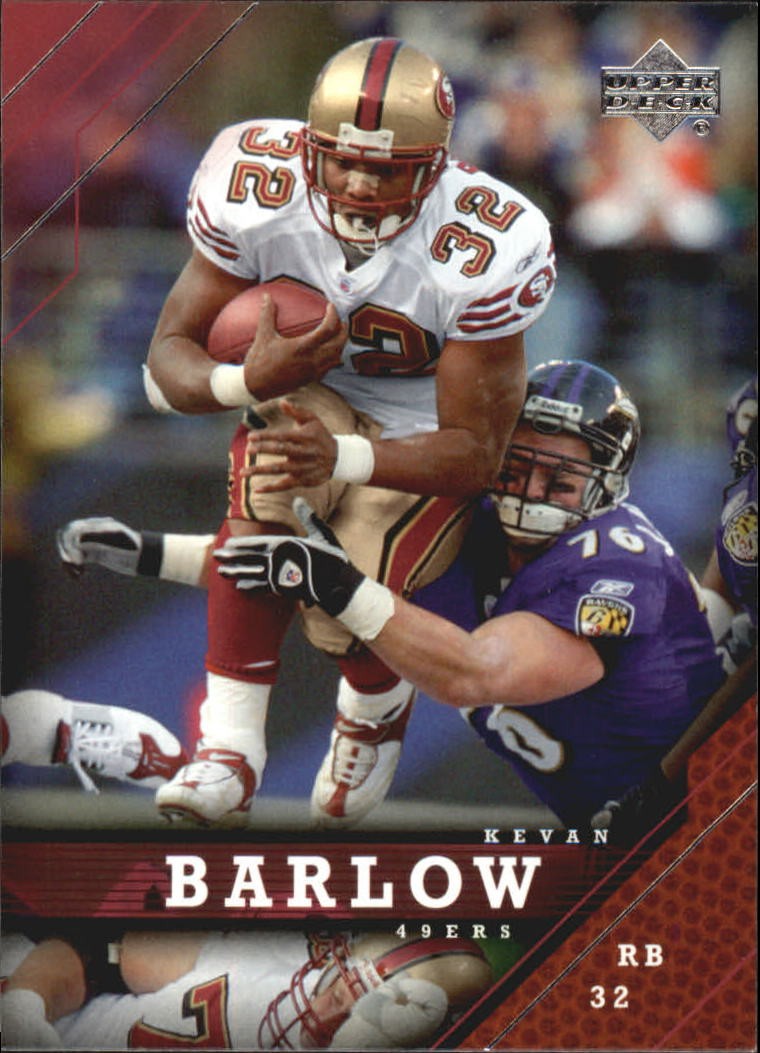 2005 Upper Deck #157 Kevan Barlow - FB