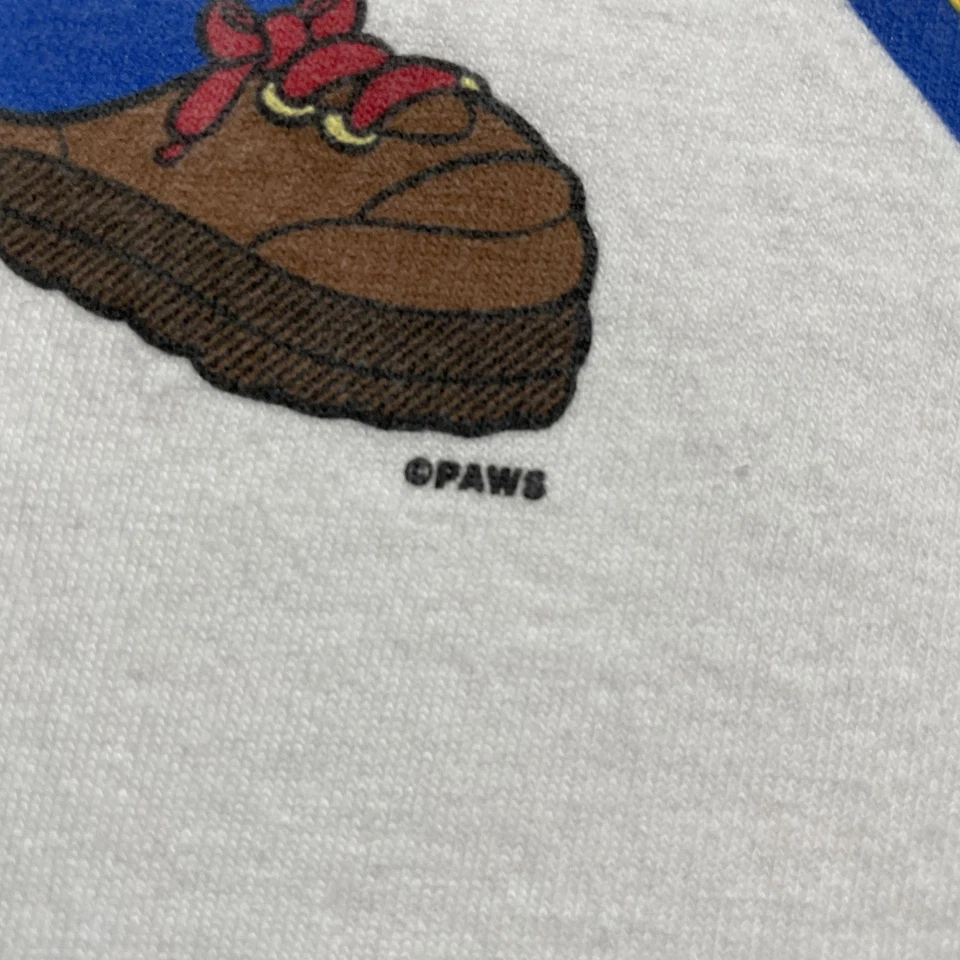 Vintage Garfield Cub Scouts Shirt Youth Large White Cartoon Wolf Scout Tee 90s - Image 3 of 4