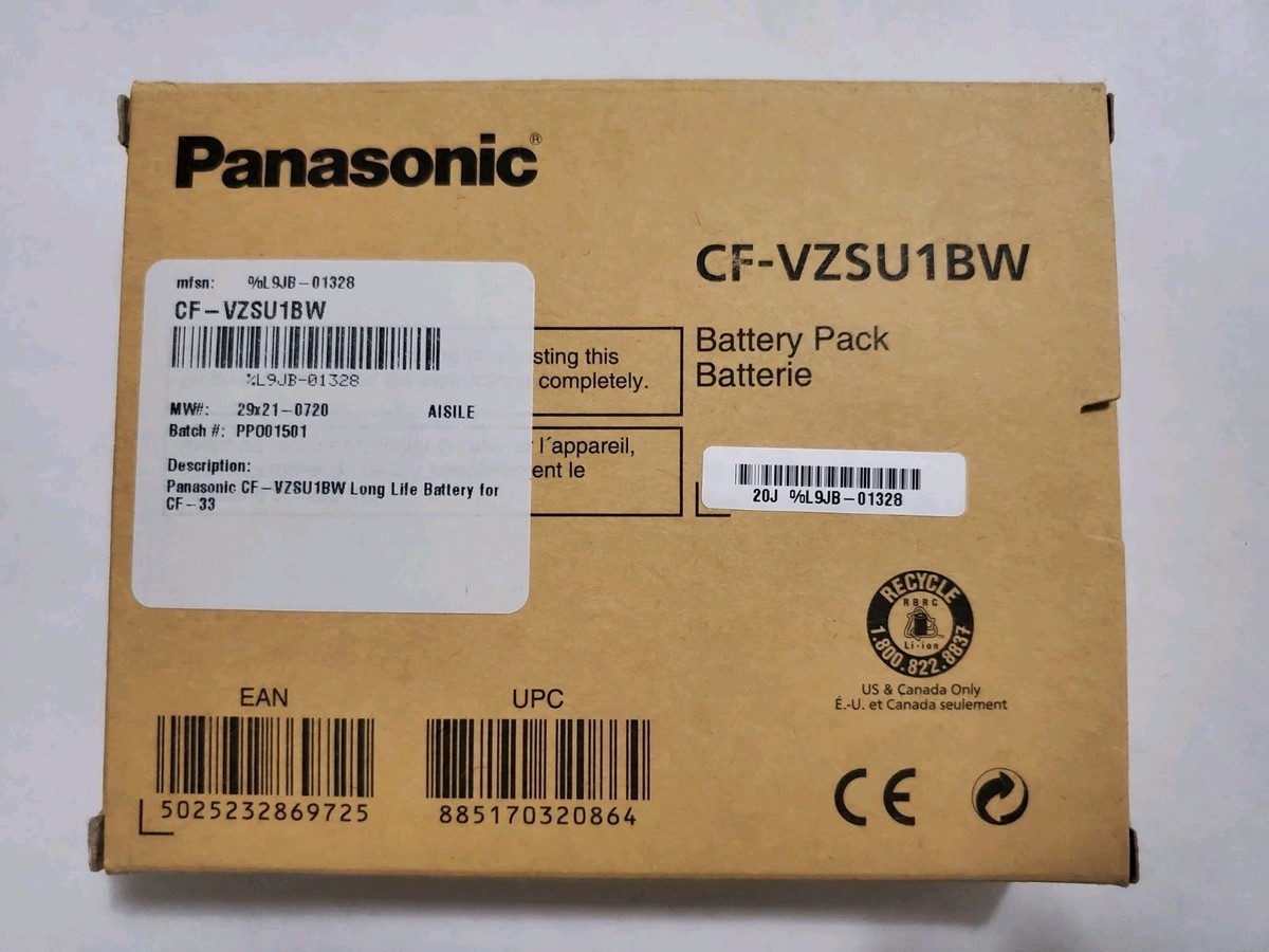 Original Panasonic Long Life Battery for Toughbook CF-33 CF