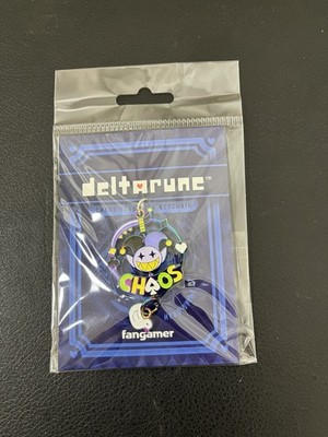 Deltarune Jevil Chaos Revolving Keychain w/ Duck Charm 1.5''