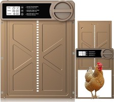 Automatic Chicken Coop Door - Large with Manual  Timer Mode, Automatic Chicken