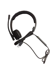 Logitech H570e Mono Black Monaural Over-the-Head Wired Headsets