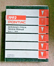 GM Classic American Spares 1992 Pontiac Grand Prix GENUINE Service Manual Book 3