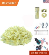 12-10 AWG Nylon Quick Disconnect Connectors - 100 Pcs Female Insulated Terminals