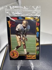 1991 Wild Card Draft Todd Lyght #1 Rookie RC - Sealed Pack. rookie card picture