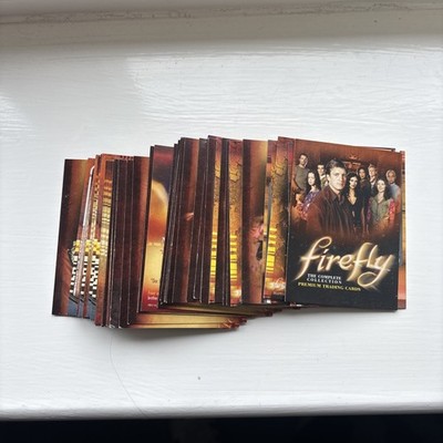 Firefly Trading Cards teilweise Base Set 50 Karten einige Duplikate 