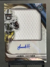 2024 Bowman Best U Jamal Haynes Auto Refractor #PJA-JH Patch Georgia Tech RPA RC