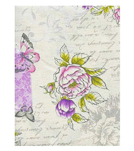 Vintage Blossoms Square Fabric Napkins, Set of 8 Napkins, Set Of 8 Napkins - Picture 4 of 4