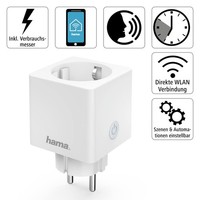 Wlan Steckdose Hama Mini Plug Mit Verbrauchsmessung, Smart Home, App