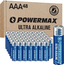 48-Count AAA Batteries, Ultra Long Lasting Alkaline Battery, 10-Year Shelf Life