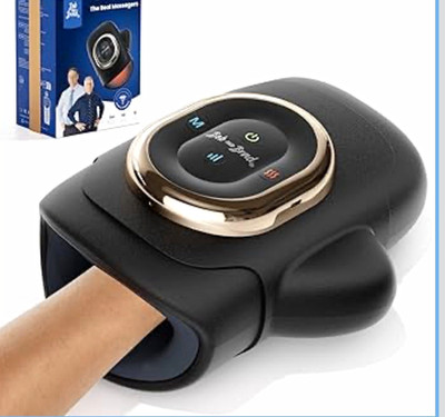 Bob and Brad Hand Massager, Battery Powered Ergonomic, 2.5-3.5h, Black