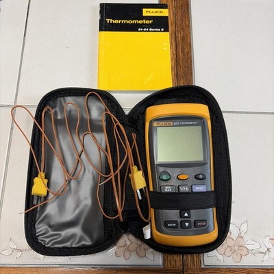 Fluke 52 II Thermometer Dual-Input Digital Temp Range Up to 1600F U (3379735)