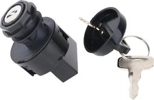 Ignition Key Switch 3 Position 6 Pins for 2001-2018 Polaris Ranger, Black
