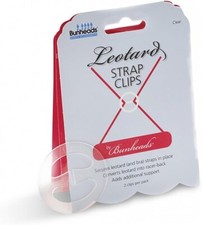 Capezio Dance Bunheads Leotard Bra Tank Clear 2pk Strap Clips - NEW