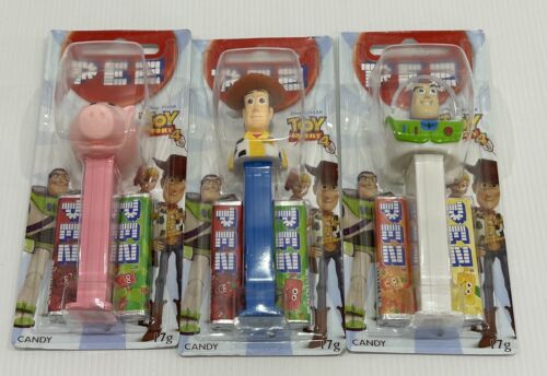 Pez Dispensers - TOY STORY 4 Woody Buzz Collector's X 3 Sealed On Card - Retired - 第 1/3 張圖片