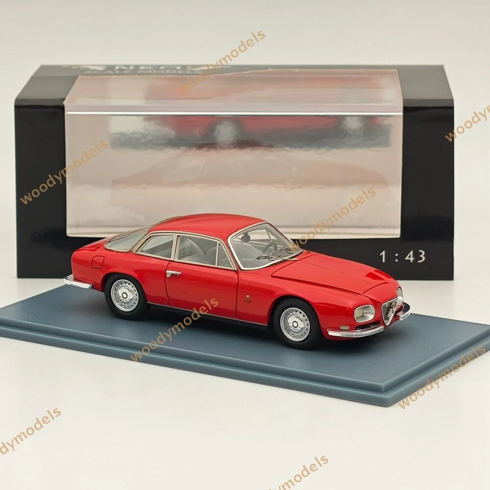 NEO SCALE MODELS 1/43 Alfa Romeo 2600 SZ 1967 Red Resin Car Limited Collection - Image 3 of 4