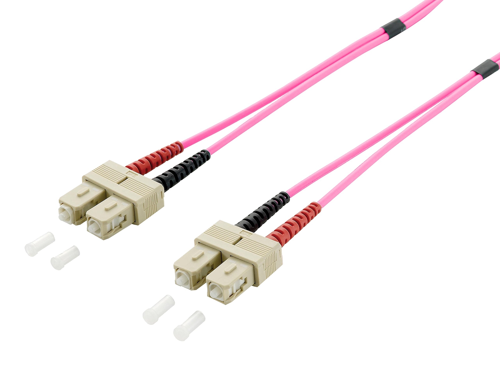 Equip Fiber optic cable SC->SC 50/125mμ 5.00m Multimode Duplex Violet Polybag 5,