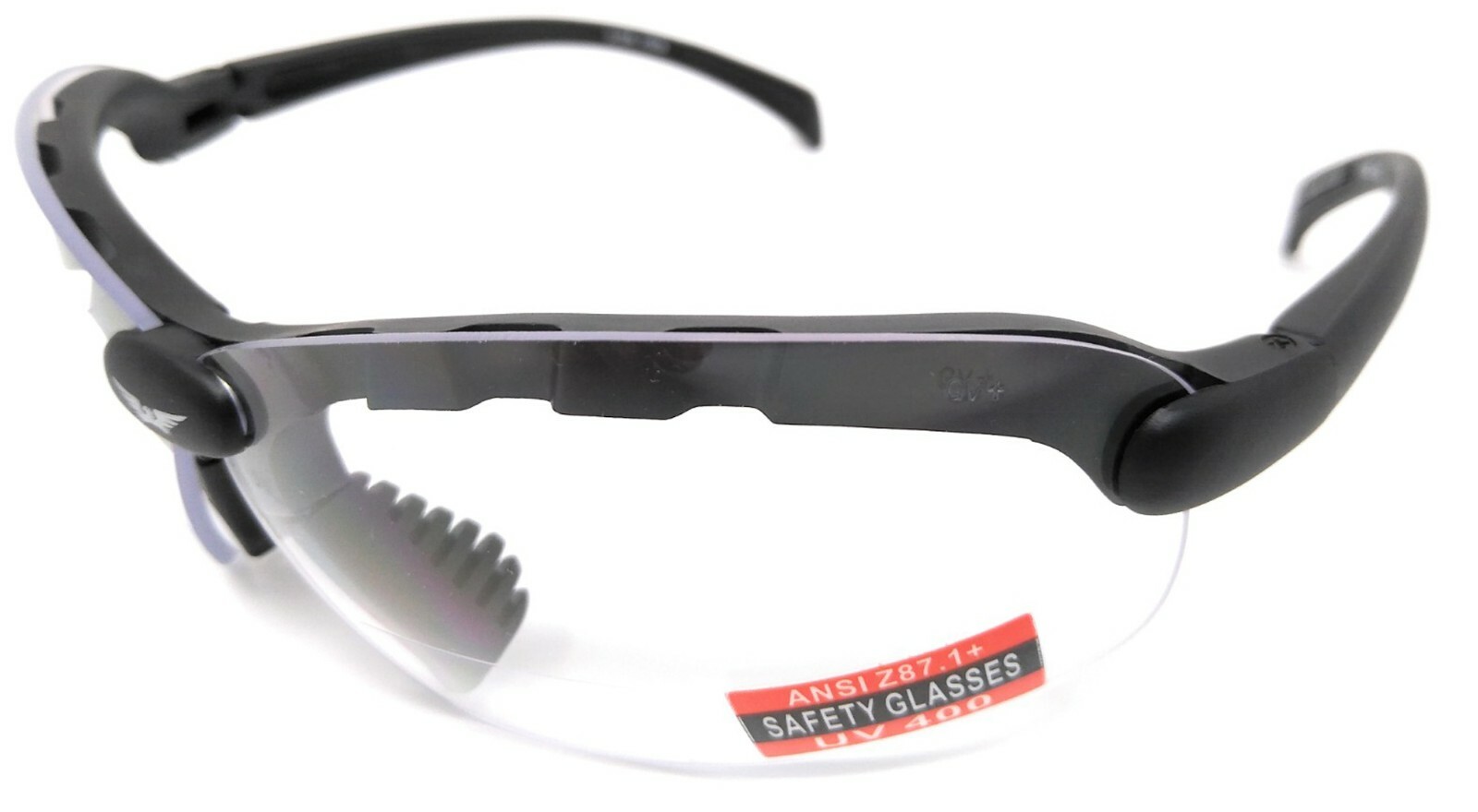 Clear Bifocal Glasses +1.0 for Cycling Golf Fishing Sports Reading D.I.Y + Pouch