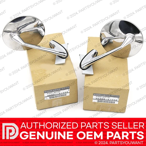 GENUINE Nissan Datsun 510 1200 B110 B120 Left + Right Side Fender Mirror [SET]