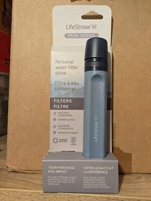LifeStraw Peak Series Persönlicher Strohwasserfilter - Mountain Blue wie Sawyer