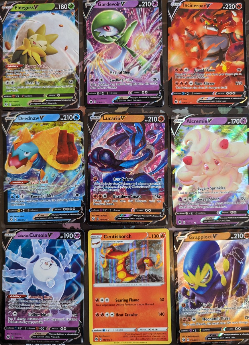 Sword & Shield Champions Path Pokemon Card Singles V, Holo