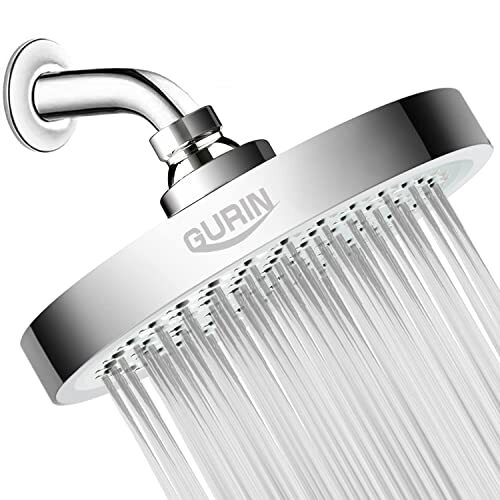 High Pressure Rain Bathroom Showerhead with Chrome Plated Finish-image
