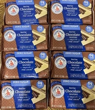 Lot of 8 Voortman Sugar Free Chocolate Wafers - 7.1 oz Bags - 56.8 oz Total!!