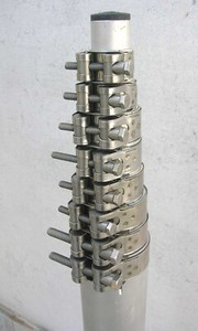 SUPPORTO PALO TUBO TELESCOPICO IN ALLUMINIO PER ANTENNE RADIOAMATORI (ham radio)