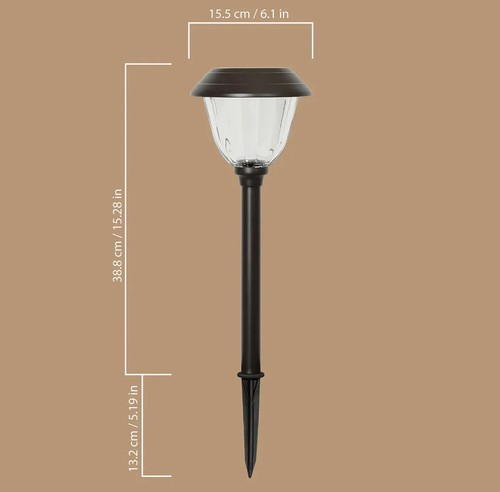 MEMBER'S MARK OIL-RUBBED BRONZE LED SOLAR PATH LIGHTS, 5 Pack - Picture 4 of 5