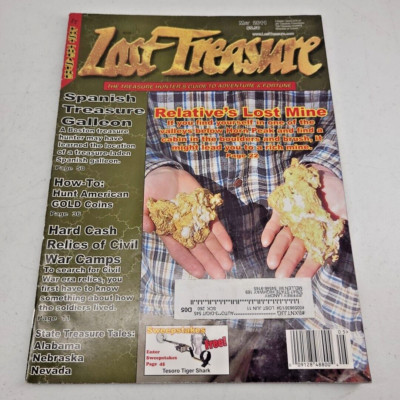 Lost Treasure Magazine May 2011 Hunters Guide Metal Detector Spanish Galleon