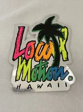Local Motion Hawaii Surf Neon Rainbow Metallic Silver Sticker Vintage Surfing