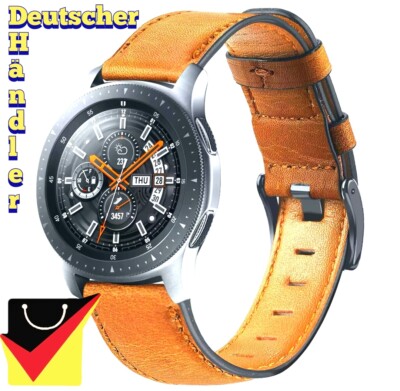 Old Style Echtleder Uhrenarmband 22mm für Amazfit, Samsung, Huawei, Garmin...
