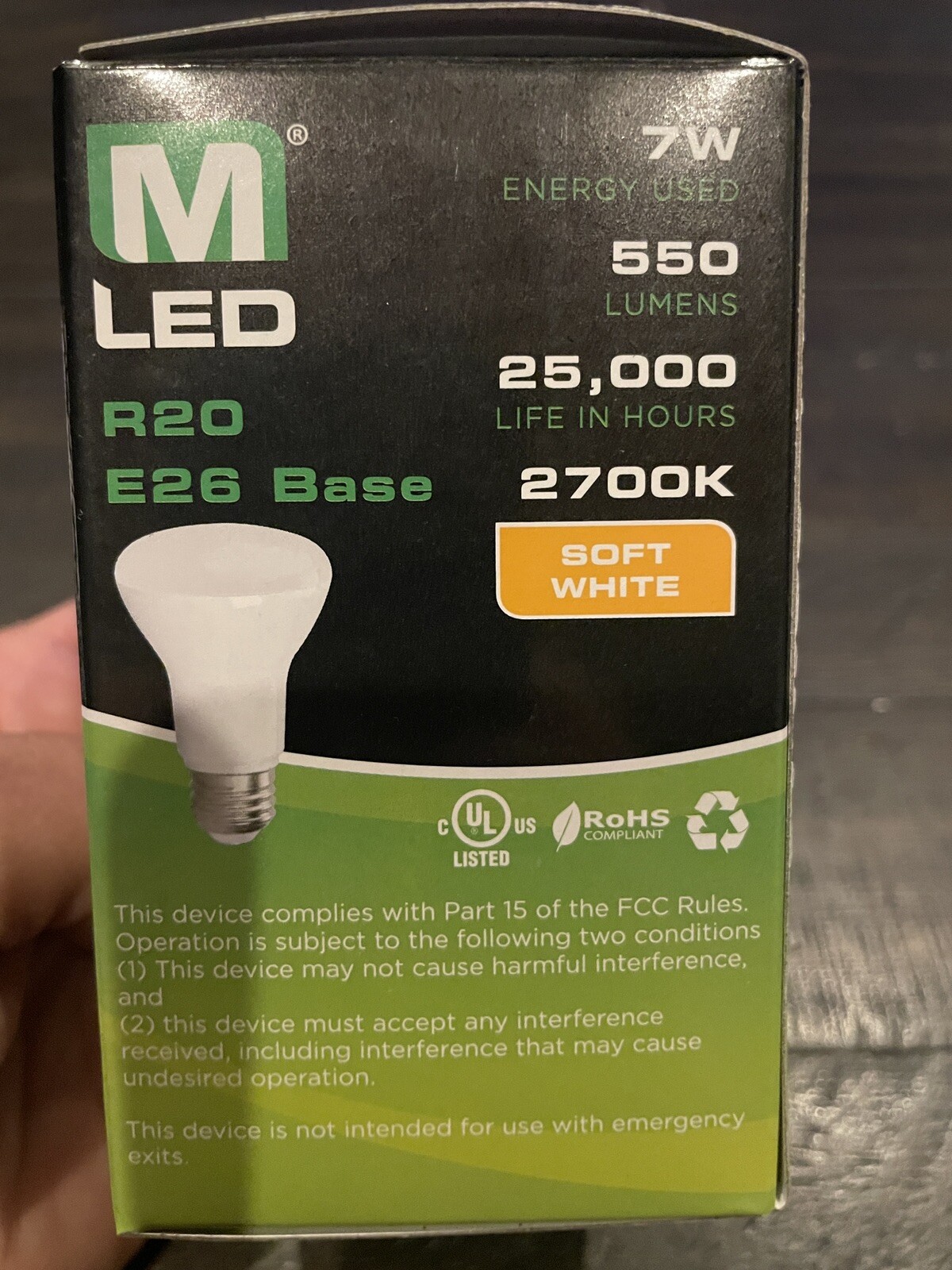 NEW MaxLite LED Dimmable Bulb Soft White 2700K 7W(50W replace) Regular