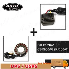 For HONDA CBR 900RR CBR 929RR 2000 2001 Voltage Rectifier Regulator+ Stator Coil