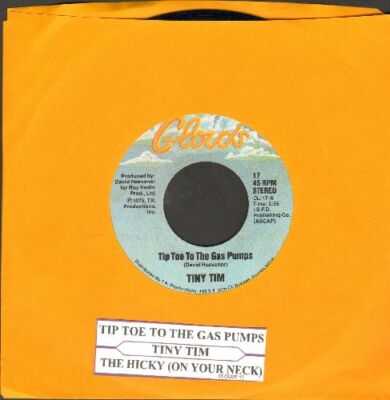 Tiny Tim - Tip Toe To The Gas Pumps Clouds 17 Vinyl 45 rpm Record