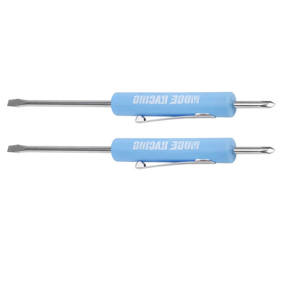 2PCS Mini Screwdriver Flat Tip with Phillips Top and Pocket Clip  - Image 4 of 4