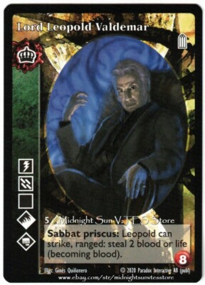 Lord Leopold Valdemar Lasombra 2020 BCP V:TES VTES Vampire CCG