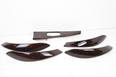12-18 BMW F30 3-SERIES CONSLE DOOR TRIM BEZEL BLACK RED SET OEM